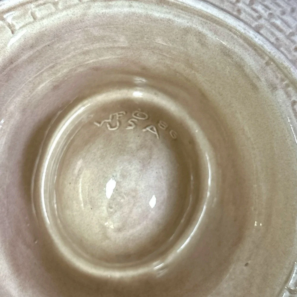 Vintage 1986 Whittier Pottery Chip & Dip Mexican Hat Bowl Handcrafted WPO 86